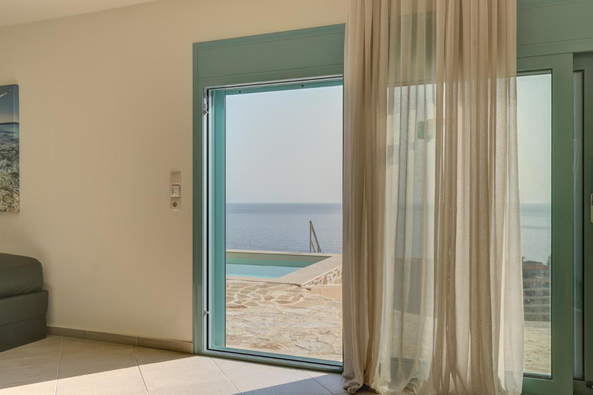 Ouzo Panoramic Houses 2, With Private Pool Plomari Exteriör bild