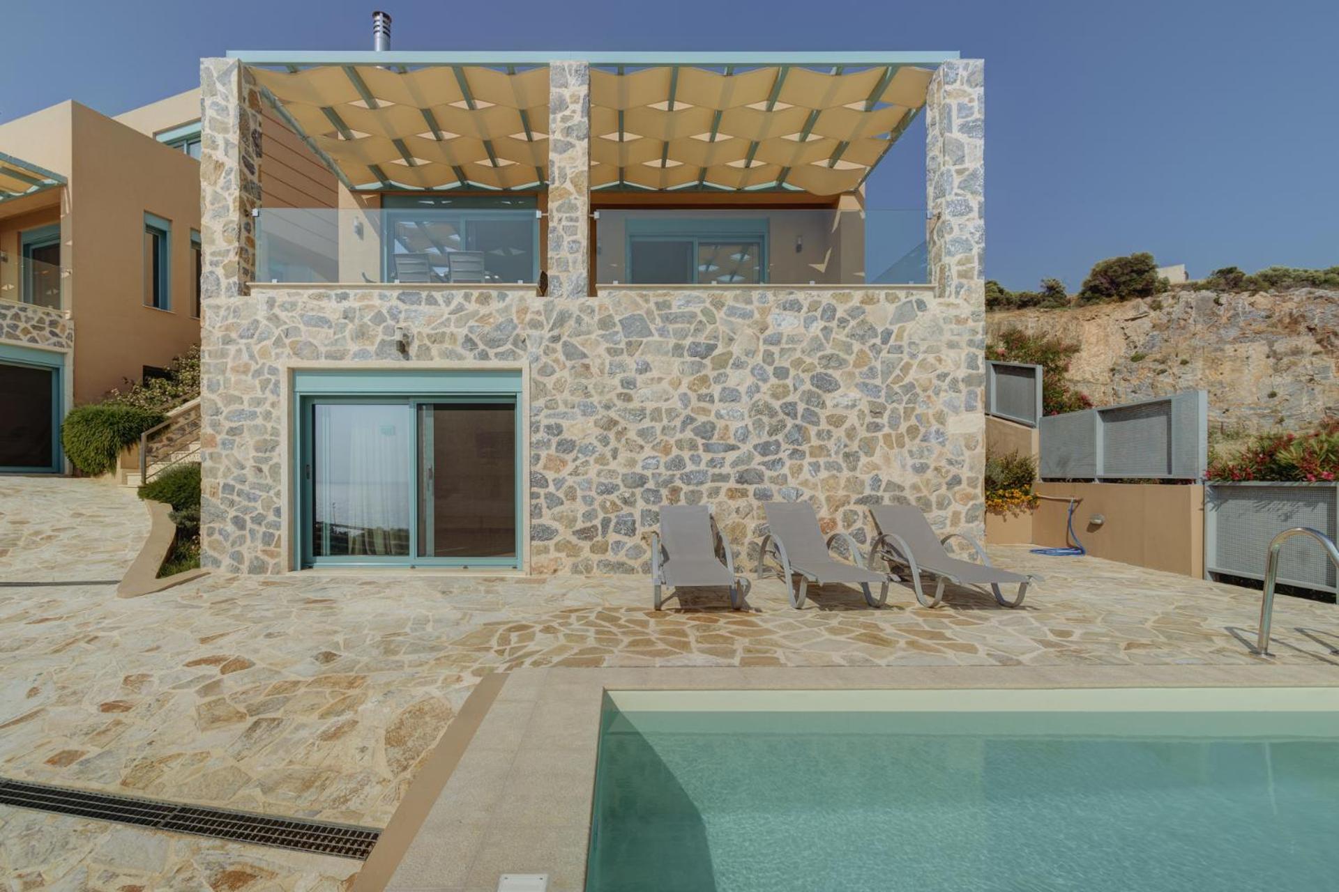 Ouzo Panoramic Houses 2, With Private Pool Plomari Exteriör bild
