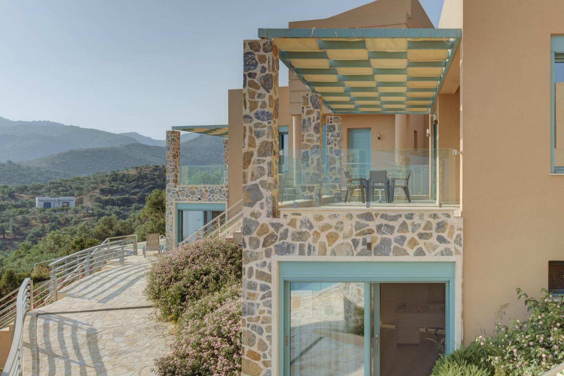 Ouzo Panoramic Houses 2, With Private Pool Plomari Exteriör bild