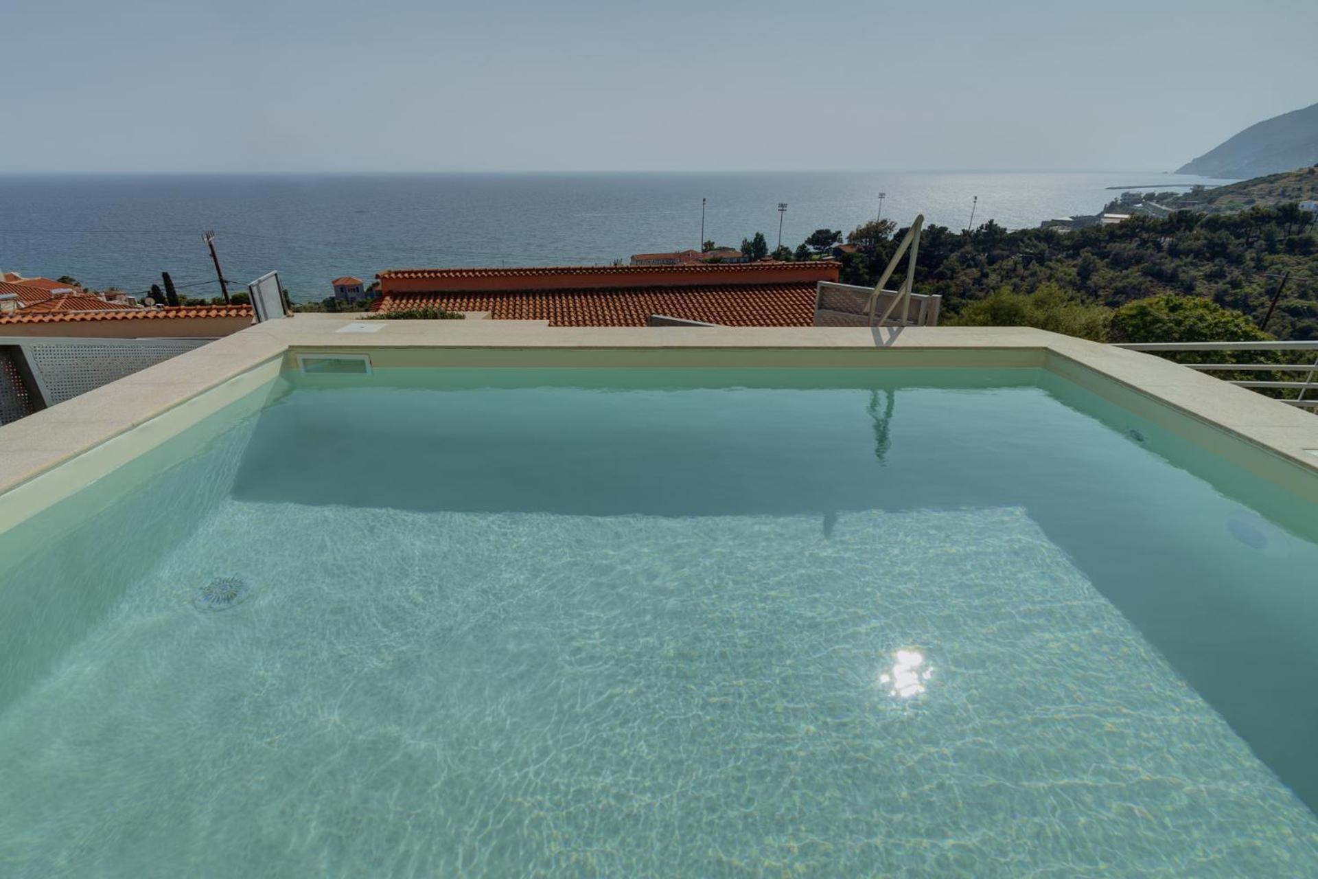 Ouzo Panoramic Houses 2, With Private Pool Plomari Rum bild
